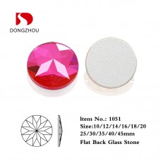 DZ 1051 round shape flatback stone glass stone